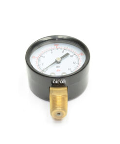 CAPCO Pressure Gauge 1/4" NPT 0-200 PSI 2" Dry