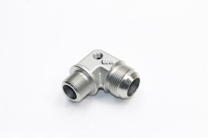 02250048-094 Genuine Part by SULLAIR (R) ELB,37FL 90M W/1/8NPT PSI TAP | OEM Genuine part air – Fast Shipping - Image 1