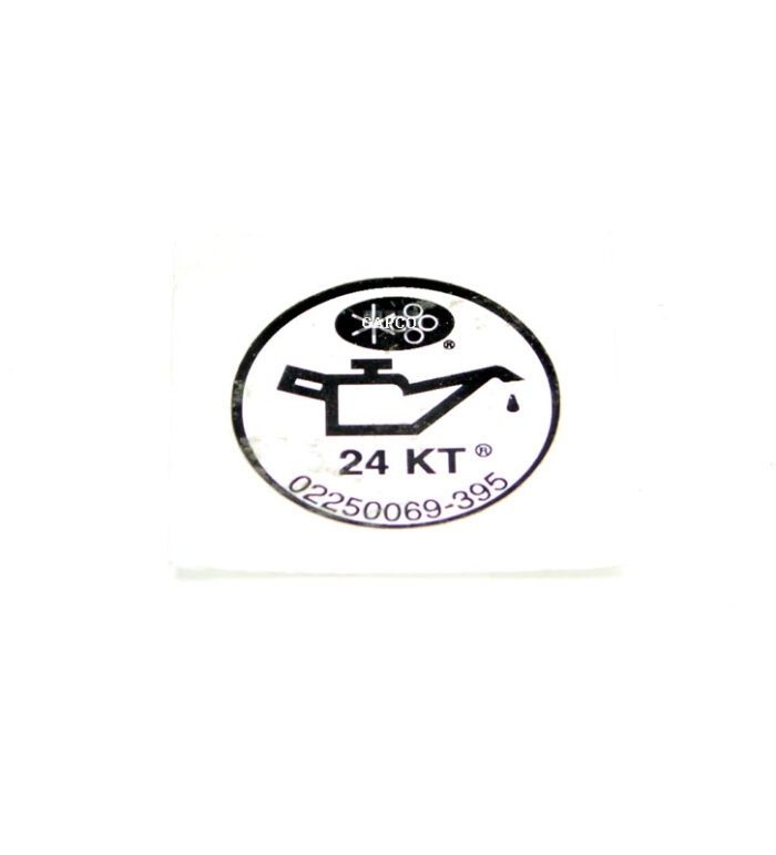02250069-395 Genuine Part by SULLAIR (R) DECAL, FLUID 24KT | OEM Genuine part air – Fast Shipping - Image 1