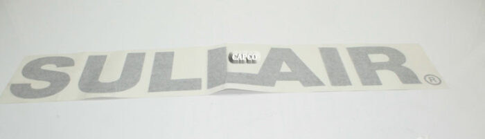 02250121-329 Genuine Part by SULLAIR (R) DECAL,SULLAIR (R) 5.75 X 34.5 BLAC | OEM Genuine part air – Fast Shipping - Image 1