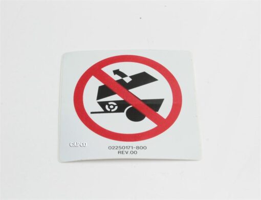 02250171-800 Genuine Part by SULLAIR (R) DECAL, DO NOT OPER W/DOORS OPE | OEM Genuine part air – Fast Shipping