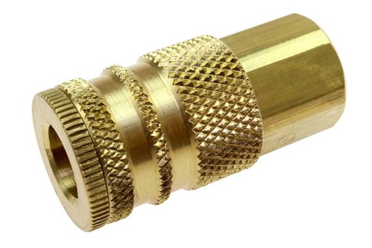150 1/4" Brass Industrial Coupler, 1/4" FPT | OEM  – Fast Shipping - Image 1