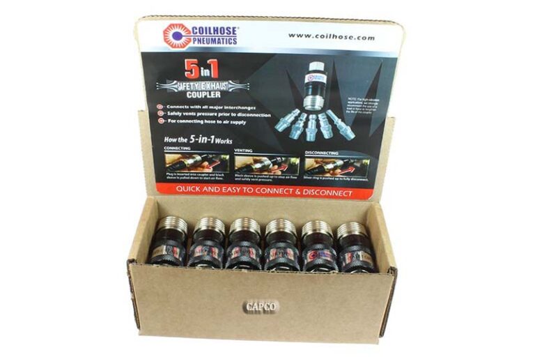 150USE-D12 5-in-1 Safety Exhaust Coupler Display, (12 Pack) | OEM  – Fast Shipping - Image 1