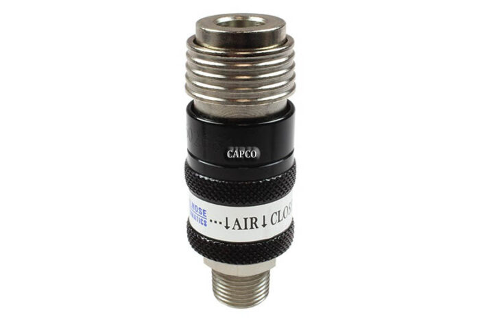 152USE 5-in-1 Safety Exhaust Coupler 1/4" Body, 1/4" MPT | OEM  – Fast Shipping - Image 1