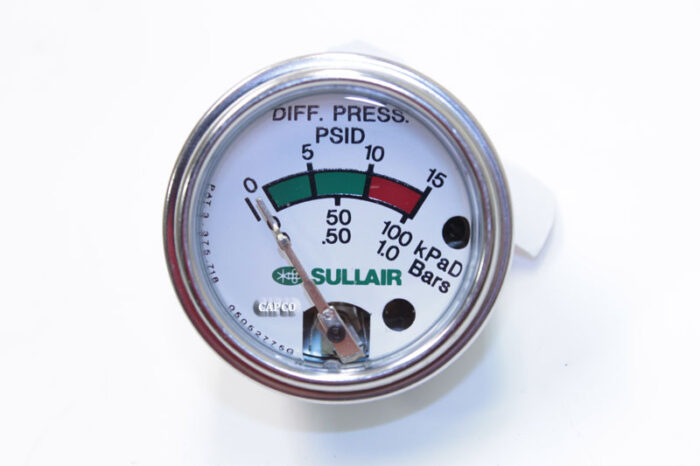 250003-798 Genuine Part by SULLAIR (R) GAUGE, DIFF PRESS 0-15PSI | OEM Genuine part air – Fast Shipping - Image 1