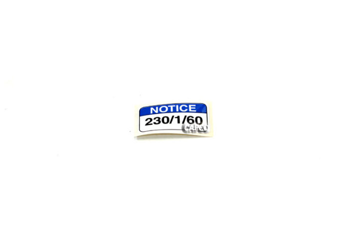 32017451 Ingersoll Rand (OEM)  DECAL, VOLTAGE 230/1/60 W143480                . | OEM Oem – Fast Shipping - Image 1