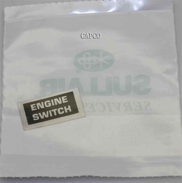040559 Genuine Part by SULLAIR (R) DECAL, ENGINE SWITCH | OEM Genuine part air – Fast Shipping - Image 1