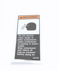 049685 Genuine Part by SULLAIR (R) SIGN, WARNING-COMP OIL FIL CAP | OEM Genuine part air oil – Fast Shipping