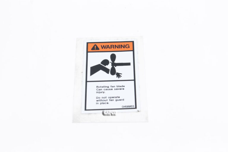 049965 Genuine Part by SULLAIR (R) SIGN, WARNING-SEVER-FAN-PORT. | OEM Genuine part air – Fast Shipping - Image 1