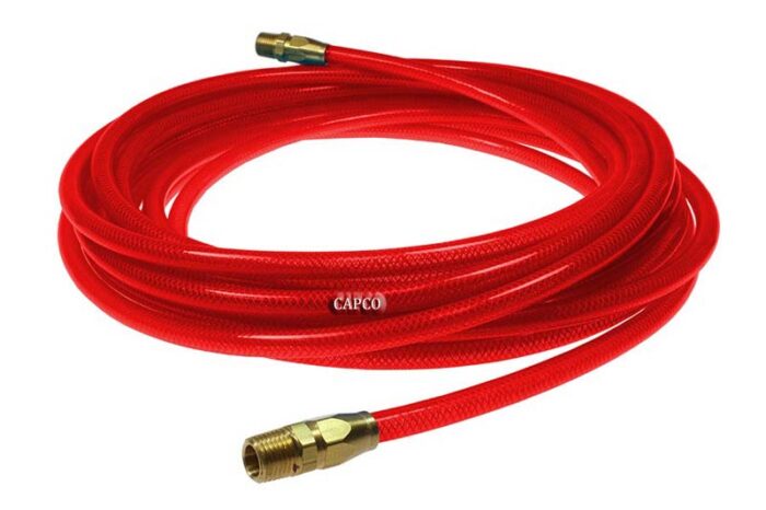 PFE61006TR Flexeel Hose, 3/8 ID x 100, 3/8 MPT, Transparent Red | OEM  – Fast Shipping - Image 1