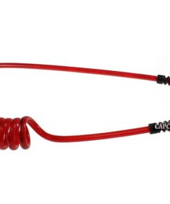 PUE38-25B-TR Flexeel Coil, 3/8" x 25', 3/8" NPT Swivel Strain Relief Fittings, Transparent Red | OEM Oil – Fast Shipping