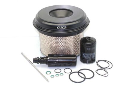 Image of an Atlas Copco maintenance kit that includes a filter element