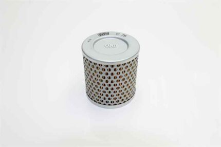 Image of a silver-colored mesh C75 air filter replacement for Mann Hummel compressors.|C75 Mann Filter